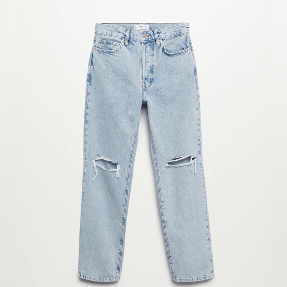 Straight Cut Denim Jeans - Picture 1 of 6